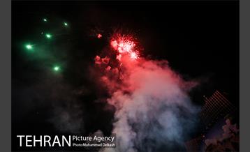 نورافشانی میدان ولیعصر(عج) در شب عید فطر 17