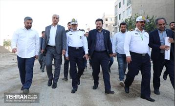 بازدید رئیس پلیس راهور کل کشور از پروژه‌های منطقه 9 9