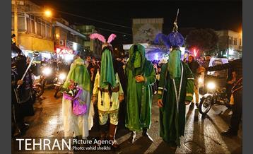 دسته های عزاداری محرم در محله امام زاده حسن  4