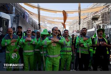 دسته عزاداری پاکبانان شهر تهران در کربلا 3