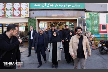 بازدید سخنگوی دولت از بازار میوه و تره‌بار و شهروند جلال آل احمد 24
