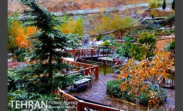 بارش پاییزی برف در ارتفاعات بوستان کوهستانی آبشار تهران‎ 11