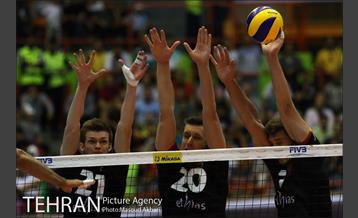 دیدار تیم های ملی والیبال ایران و بلژیک