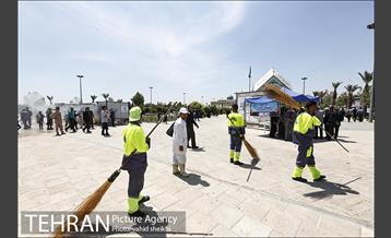 خدمات شهرداری تهران به مناسبت رحلت امام خمینی در مرقد امام خمینی (ره) 28