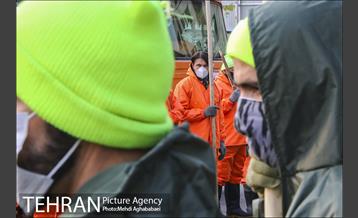 مانور عملیات برف روبی شهرداری منطقه 8