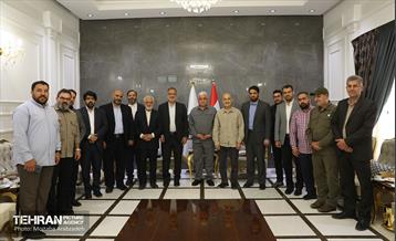 دیدار علیرضا زاکانی با رئیس حشد شعبی عراق