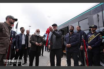 رونمایی از ۵۰ اتوبوس برقی و ۳۵ اتوبوس دوکابین 34