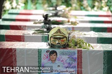 تشییع شهدای آتش نشان در شبستان مصلی 23