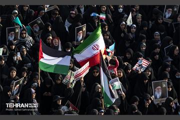 تجمع مردم تهران در واکنش به جنایت رژیم صهیونیستی در غزه 14