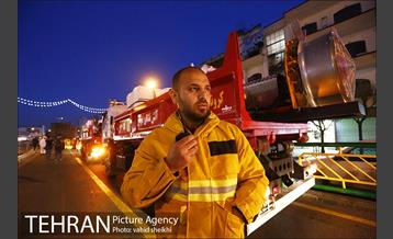 آئین رونمایی از تجهیزات جدید سازمان آتش نشانی پایتخت در ضدعفونی اماکن عمومی 16