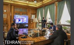 ویدئوکنفرانس شهردار تهران با شهرداران آتن و بوسنی 13