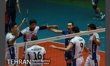 دیدار تیم های والیبال سایپا تهران و هاوش گنبد