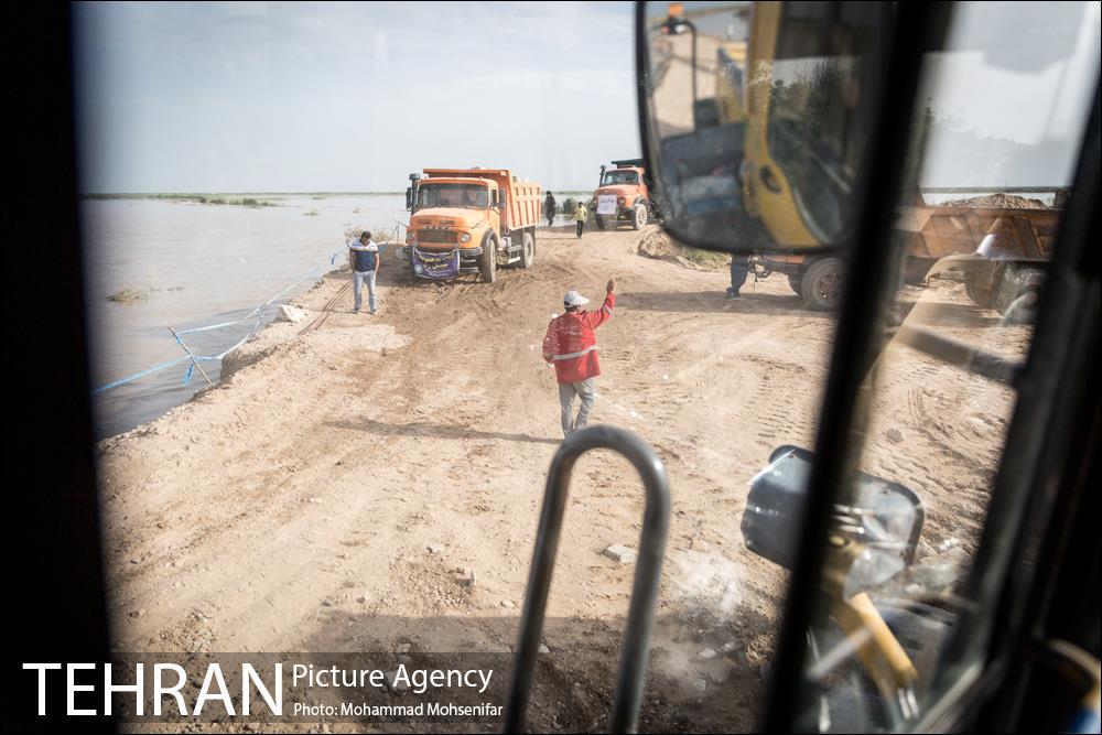 ساخت سیل بند در روستای سابله 11