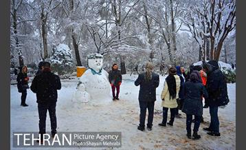 روز برفی در پارک لاله 2