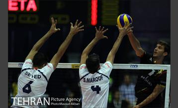دیدار تیم های ملی والیبال ایران و بلژیک