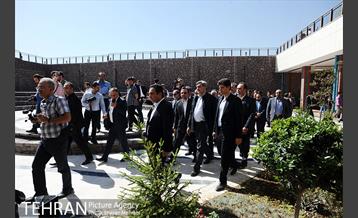 افتتاح باغ هنر اراضی عباس آباد با حضور شهردار تهران 5