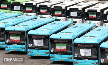 رونمایی از ۱۰۰ دستگاه اتوبوس ناوگان حمل و نقل عمومی شهر تهران 55