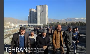 بازدید معاون فنی عمران شهرداری و اعضای شورای شهرتهران از پروژه تقاطع غیرهمسح شهیدهمدانی 16