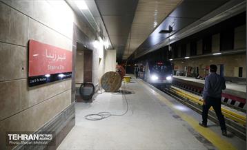 تست گرم بخش شمالی خط ۶ مترو تهران 30