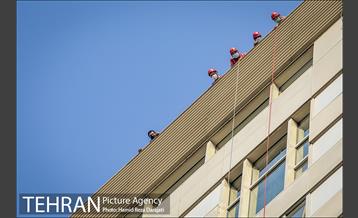 مانور عملیات آتش نشانی در شمال تهران 19