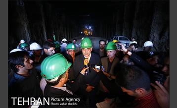 مراسم اتصال جبهه های حفاری شمالی و جنوبی تونل زیر گذر استادمعین 20