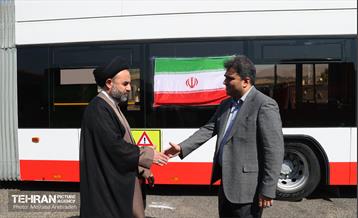 آیین بهره‌برداری از طرح نوسازی حمل و نقل عمومی تهران 19