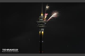 نور افشانی پایتخت از فراز برج میلاد  10