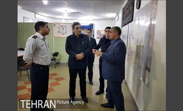 بازدید دکتر حناچی سرپرست شهرداری تهران از ستاد فرماندهی سازمان آتش‌نشانی 14