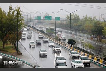 بارش باران پاییزی در تهران 17