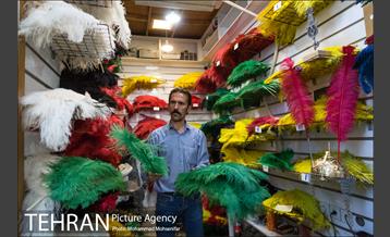 بازار سیاهه فروشان در آستانه محرم 8