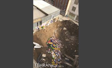 رانش زمین در خیابان مولوی