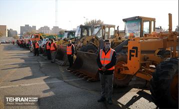 مانور برف روبی شهرداری منطقه 20