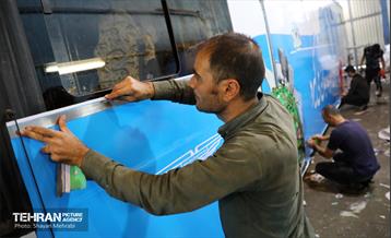 مراحل آماده سازى اکیپ هاى سیار واکسیناسیون شهردارى تهران 17