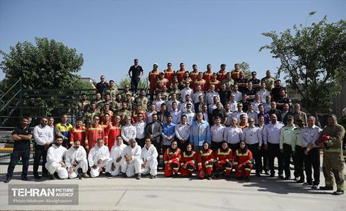 بازدید رییس مدیریت بحران کشور از مرکز آموزش آتش‌نشانی شهرداری تهران 3