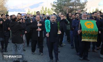 مراسم تشییع شهیده فائزه رحیمی در هوافضای سپاه 4