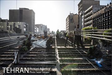 بازدید شهردار تهران از بازسازی پل کریمخان 6