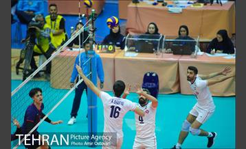 دیدار تیم های ملی والیبال ایران و چین تایپه 11