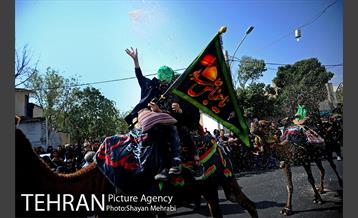 حرکت نمادین کاروان اُسرای کربلا در ده ونک 19