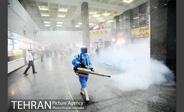 ضد عفونی پایانه مسافربری غرب 40