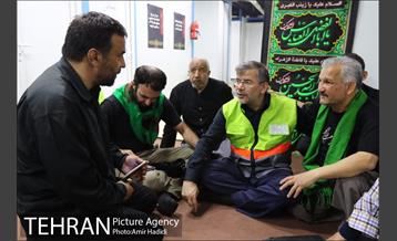 بازدید رییس ستاد اربعین شهرداری تهران از مرکز اسکان خادمین حسین 1