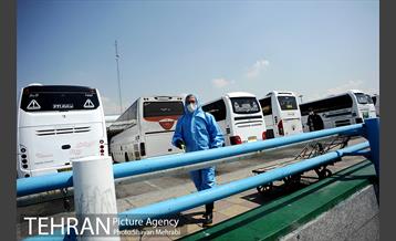 ضد عفونی پایانه مسافربری غرب 24