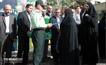 آیین کلنگ زنی ساخت سومین کلانتری منطقه هشت