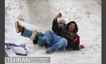 تفریحات برفی مردم پایتخت 5