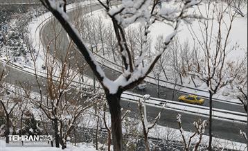 تهران برفی از نمای برج میلاد 5