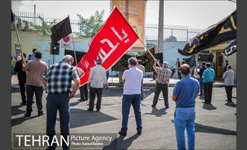 تکیه سیار عزای حسینی در پایانه تاکسیرانی سازمان آب 23