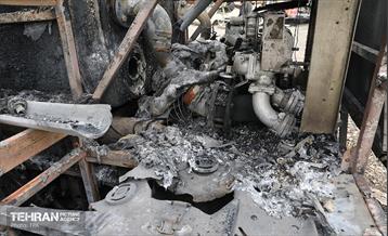 خسارات وارده به خودروهای آتش نشانی شهر تهران 33