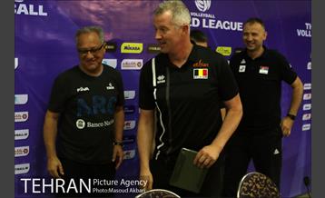 نشست خبری هفته دوم لیگ جهانی در تهران