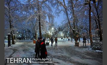 روز برفی در پارک لاله 12