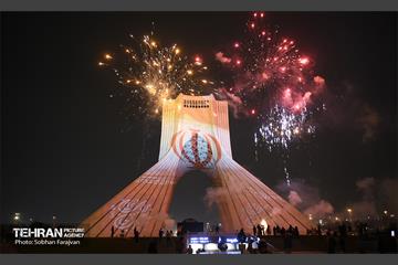 جشن نور پیروزی تیم ملی در میدان آزادی  8