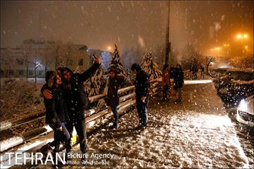بارش برف در تهران  4